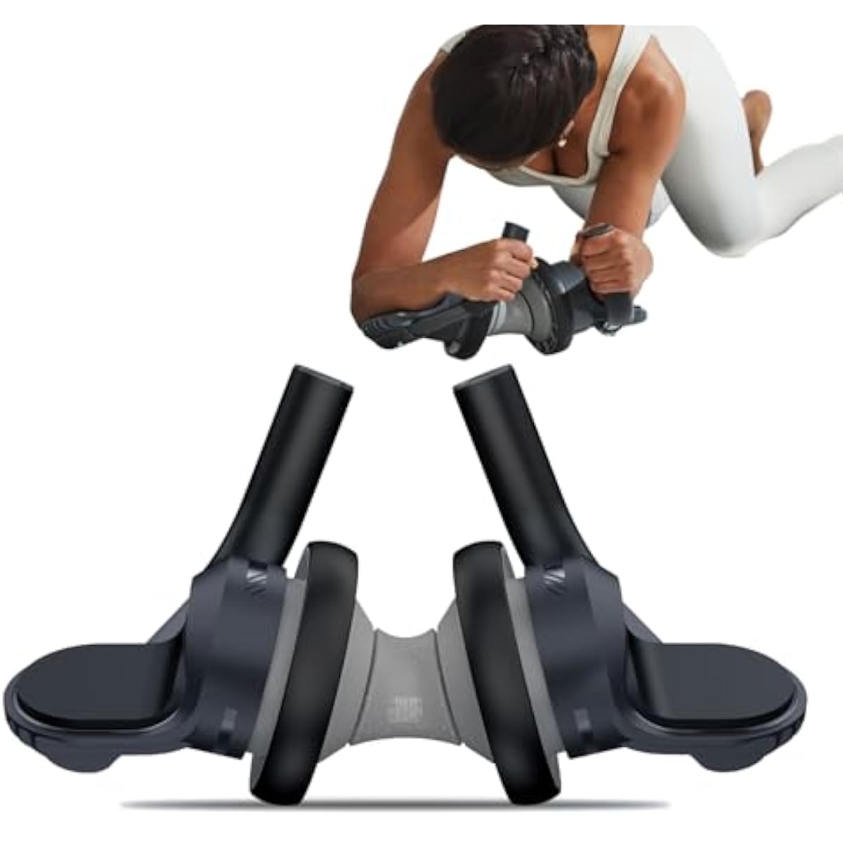 Ab Roller Wheel - Çift Tekerlekli Dirsek Pedli Ab Roller