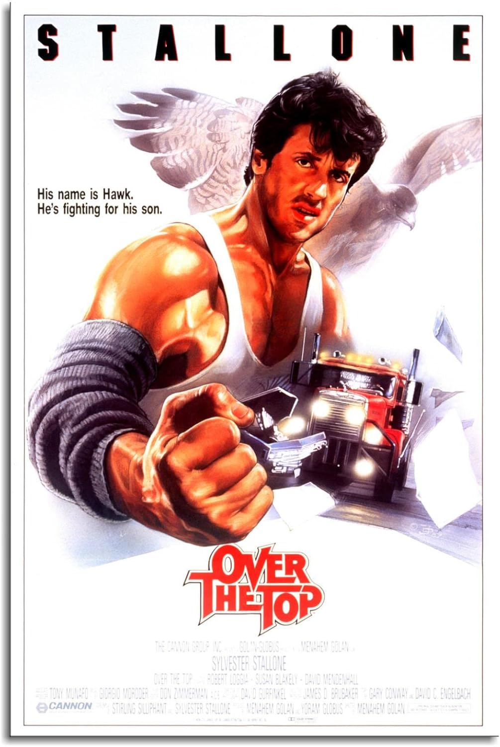 Home Gym Wall - Over The Top Film Posteri Klasik