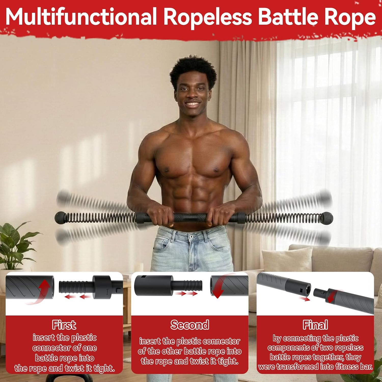 Home Gym Outdoor - 2'si 1 Arada Geliştirilmiş Kablosuz Battle