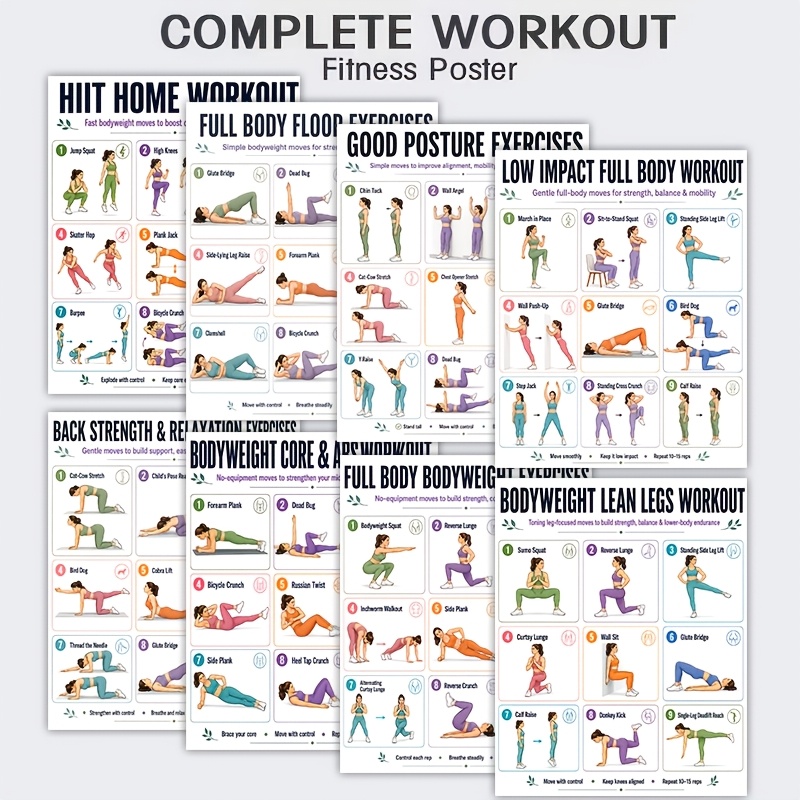 A4 Boyutunda 8 Adet Egzersiz K - Home Gym Reviews incelemesi ve fiyatı