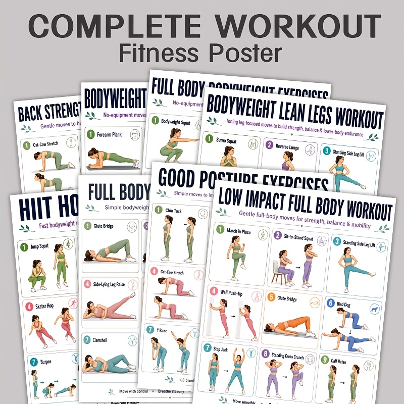 A4 Boyutunda 8 Adet Egzersiz K - Home Gym Reviews incelemesi ve fiyatı