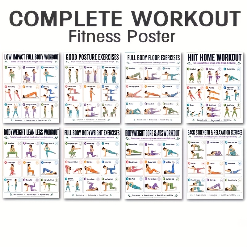A4 Boyutunda 8 Adet Egzersiz K - Home Gym Reviews incelemesi ve fiyatı