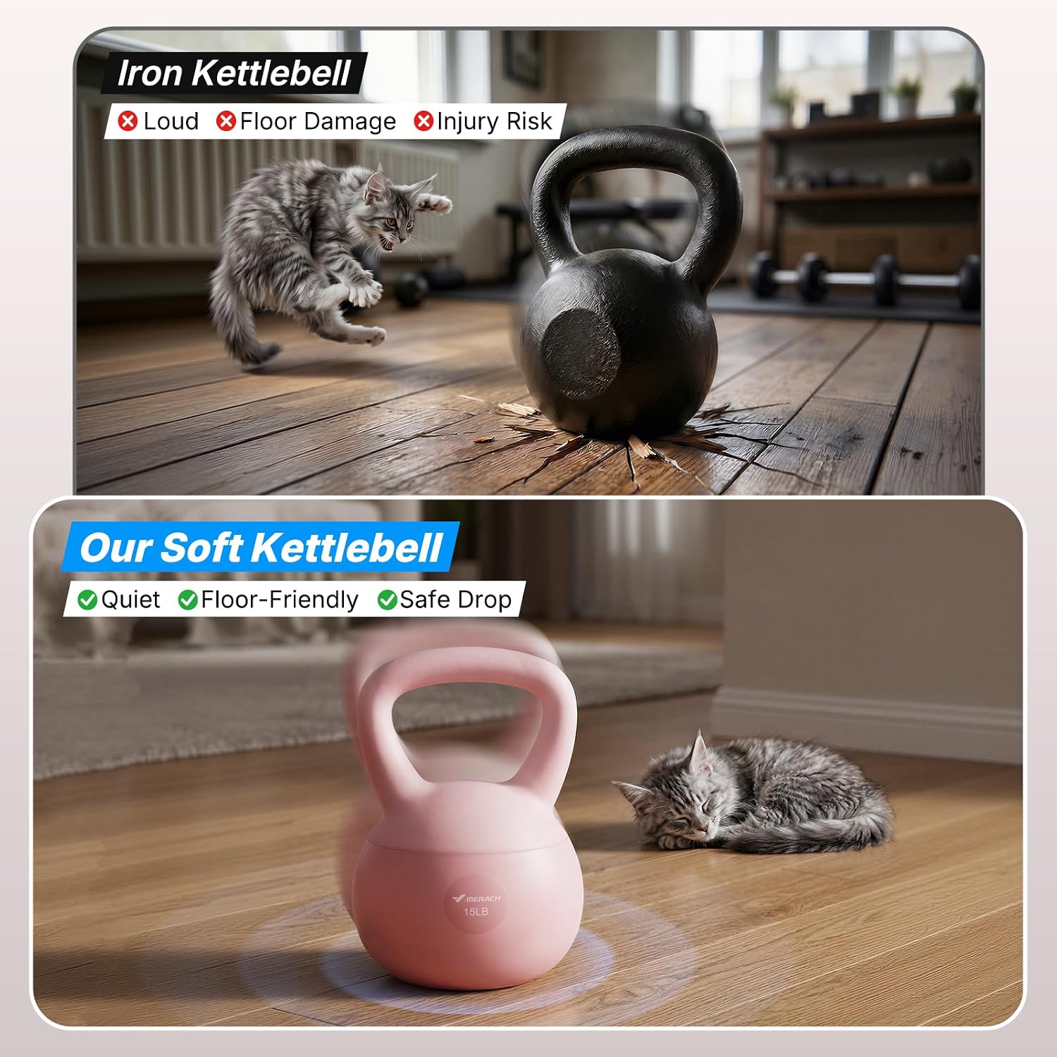 Geniş Kaymaz Saplı Yumuşak Ket - Home Gym Kettler incelemesi ve fiyatı