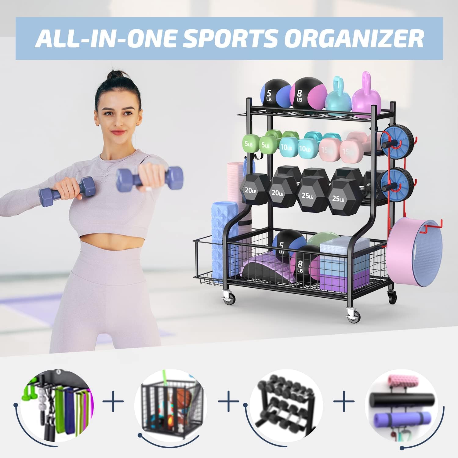 Tekerlekli Ev Spor Salonu Damb - Home Gym Rack incelemesi ve fiyatı