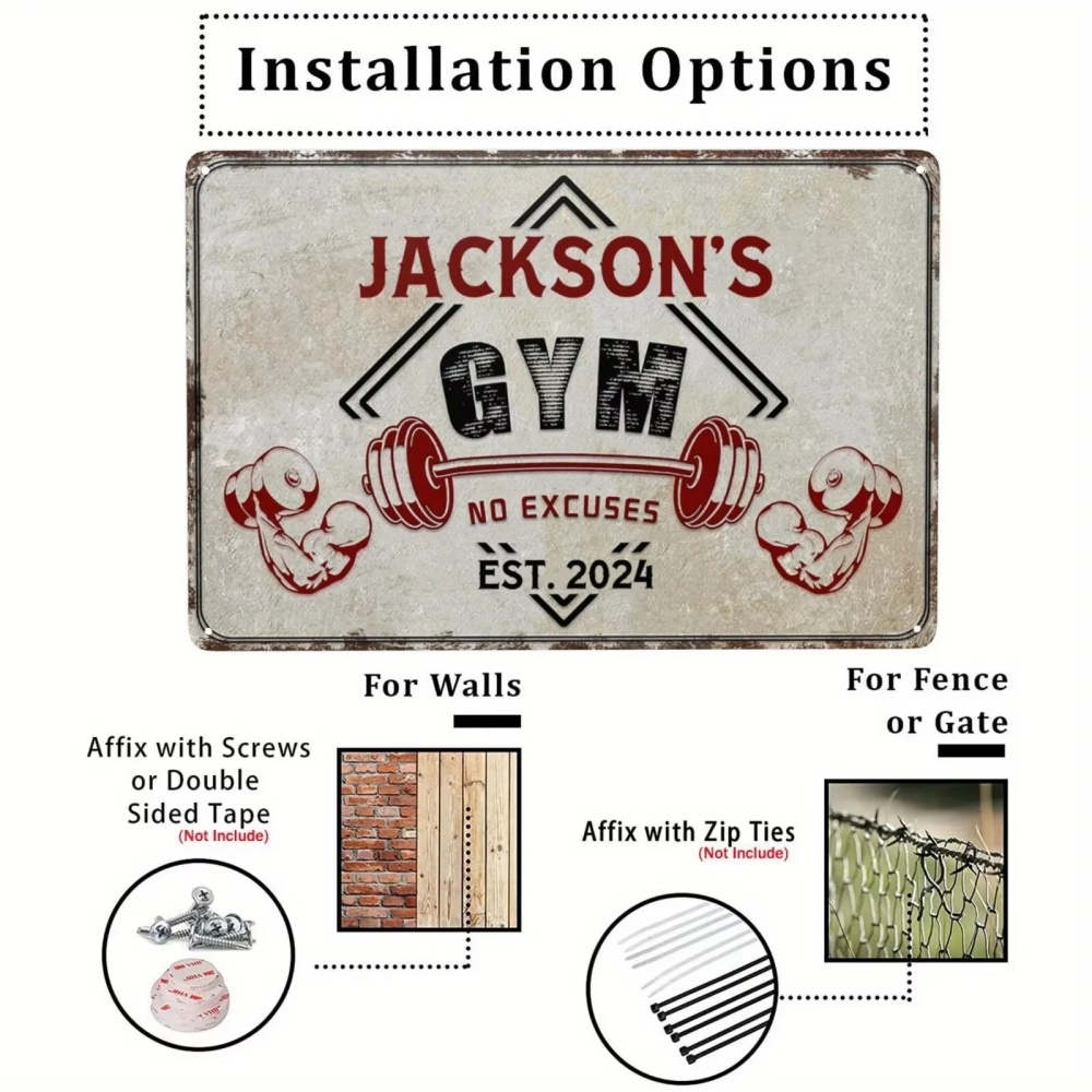 Kişiye Özel Vintage İsimli Spo - Home Gym Names incelemesi ve fiyatı